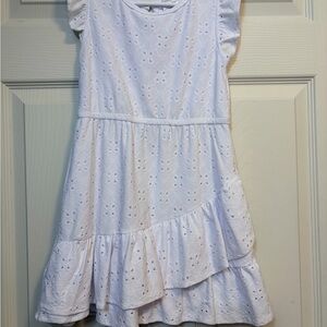 Forever 21 White Eyelet Kids Dress
